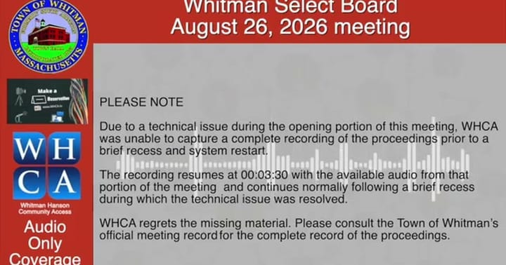 From the Board of Selectmen